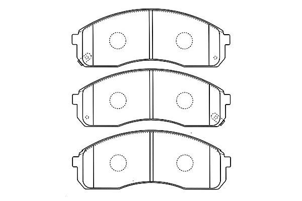 KAVO PARTS Bremžu uzliku kompl., Disku bremzes BP-4008